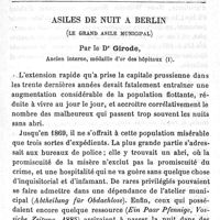 0117 - Page 117 - Mémoires originaux. Présence de l'arsenic dans l'étamage des ustensiles destinés à l'usage alimentaire. Par M. le Dr Gabriel Pouchet. Asiles de nuit à Berlin (le grand asile municipal). Par le Dr Girode)