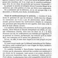 0183 - Page 183 - Revue des intérêts professionnels. Par M. le Dr G. Alphandery. Décoration pour exercice illégal de la médecine. Vente de médicaments par le médecin