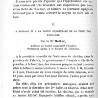 0198 - Page 198 - Mémoires originaux. Les mesures prises contre le choléra. A cerbère et à la partie orientale de la frontière d'Espagne. Par A. Charrin. II. A Hendaye et à la partie occidentale de la frontière d'Espagne