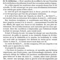 0260 - Page 261 - Revue des intérêts professionnels. Par M. le Dr G. Alphandery. Legs fait au médecin pendant la "dernière maladie". Les honoraires de médecins légistes et l'exercice illégal de la médecine