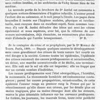 0280 - Page 281 - Revue des livres.  Questions d'hygiène. Hygiène des habitations. Hygiène de l'enfance. De la contagion du crime et sa prophylaxie