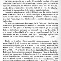 0462 - Page 466 - Revue des livres. Etude pratique sur la vaccine. Etudes sur la valeur relative des différents moyens propres à déterminer l'âge de la vie intra-utérine au moment de la naissance