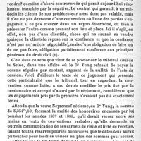 0549 - Page 554 - Revue des intérêts professionnels. Par M. le Dr G. Alphandery. Cession de clientèle