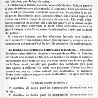 0552 - Page 557 - Revue des intérêts professionnels. Par M. le Dr G. Alphandery. Cession de clientèle. L'antisepsie devant les tribunaux prussiens. Le timbre des certificats délivrés par le médecin