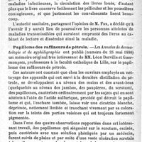 0555 - Page 560 - Revue des journaux. Cabinets de lecture et scarlatine. Papillome des raffineurs de pétrole