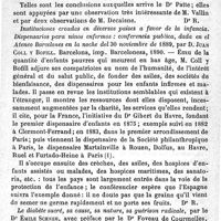0559 - Page 564 - Revue des livres. Des différents troubles causés par l'abus du tabac et en particulier des troubles cardiaques. Instituciones creadas en diversos paises a favor de la infancia. Dispensarios para ninos enfermos : conferencia publica, dada en el atenea Barcelones en la noche del 30 noviembre de 1889. Le diabéte sucré, sa cause, sa nature, sa guérison radicale
