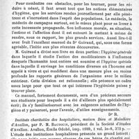 0562 - Page 567 - Revue des livres. Manuel pratique d'hygiène à l'usage des médecins et des étudiants. Instituts charitables des hospitaliers, maison Dieu et Maladière d'Avallon