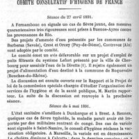 0098 - Page 98 - Société de médecine publique et d'hygiène professionnelle. Séance du 27 mai 1891. Présidence de M. Bruhl. La désinfection à Paris. Comité consultatif d'hygiène de France. Séance du 27 avril 1891. Séance du 4 mai 1891