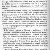 0212 - Page 212 - Mémoires originaux. Géographie médicale de la fièvre typhoïde. Par les Drs Ad. Coustan et A. Dubrulle. I. La fièvre typhoïde en Europe et en France