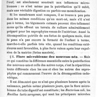 0411 - Page 411 - Étude bactériologique sur la putréfaction des cadavres au point de vue médico-légal. Par E. Malvoz. II. Putréfaction des nouveau-nés. §1. Flore microbienne des nouveau-nés