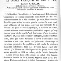 0046 - Page 46 - Construction d'une formation sanitaire semi-permanente et organisation du service de santé au chemin de fer de la guinée française de 1904 à 1906. Par le Dr A. Guillon