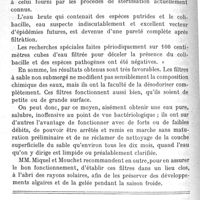 0074 - Page 74 - Variétés. Les filtres à sable non submergé. Par MM. P. Miquel et H. Mouchet / Revue des journaux.  L'incinération des immondices dans les villes