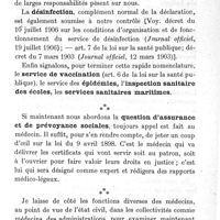 0107 - Page 107 - Le médecin devant les lois nouvelles. Par le Dr Maurice Chopinet.  Ce qu'un médecin doit connaître. L'enseignement de la faculté. Rapide aperçu du rôle du médecin dans la société moderne.  Quelle est la situation matérielle du médecin ? Est-elle suffisante ? Procédés de défense médicale