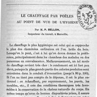 0225 - Page 225 - Le chauffage par poêles au point de vue de l'hygiène. Par M. P. Bellon