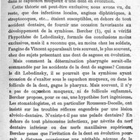 0149 - Page 149 - L'infection fuso-spirillaire étude épidémiologique. Par le Dr De Lavergne.  Causes secondes.  Conception d'ensemble et prophylaxie