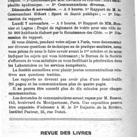 0190 - Page 190 - Nouvelles. Huitième réunion sanitaire provinciale. Congrès annuel d'hygiène.  Revue des livres.  Rôle des colloïdes chez les êtres vivants. Essai de biocolloïdologie