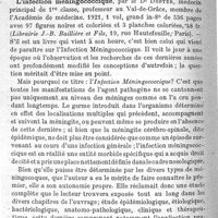 0380 - Page 380 - Revue des livres. Résumé analytique du cours de chimie organique.  L'infection méningococcique