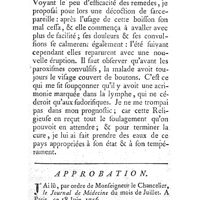 0080 - Page 80 - Rougeoles anomales épidémiques. Par M. Targioni Tozetti. / Approbation