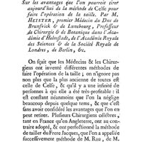 0110 - Page 110 - Observation sur les avantages de la méthode de Celse pour l'opération de la taille. Par M. Heister, premier Médecin du Duc de Brunsvick
