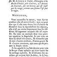 0280 - Page 280 - Observation sur un homme qui étoit réglé par la verge. Par M. Le Beuf, Chirurgien à la Roche-Chalais