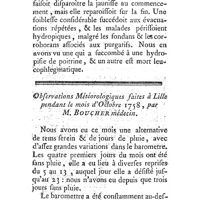 0091 - Page 91 - Observations. Maladies régnantes à Paris. Maladies de Paris. / Obs. météor. faites à Lille. Obs. mét. de Lille