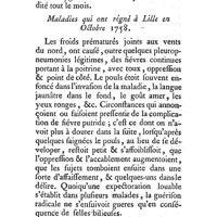 0093 - Page 93 - Observations. Obs. météor. faites à Lille. Obs. mét. de Lille. / Maladies régnantes à Lille. Maladies de Lille