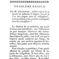 0118 - Page 118 - Extraits de livres nouveaux. Médecine. Deux Mémoires sur la formation du coeur, &c. Par M. de Haller. / Observations. Problème. Problème résolu. Par M. Chartier, : Sçavoir, si l'on doit saigner dans les indigestions