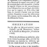 0330 - Page 330 - Observations. Médecine. Observation sur une paralysie scrophuleuse. Par M. Juvet. / Observation sur les effets du Bezoard contre l'arsenic. Par M. Dehenne