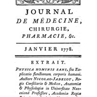 0007 - Page 7 - Extraits ou analyse de livres. Physica hominis sani, auctore Nic. Jadelot, med