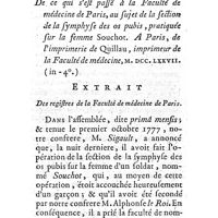 0127 - Page 127 - Mémoires et dissertations. Anatomie & Chirurgie. Récit de ce qui s'est passé à la faculté de méd. de Paris, au sujet de la section de la symphyse des os pubis
