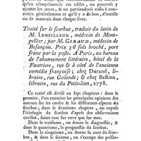 0380 - Page 380 - Livres annoncés avec une notice. Médecine. La médecine-pratique de Londres, traduite de l'anglois, enrichie de notes ; par M. de Villiers, méd. / Traité sur le scorbut, traduit du latin de M. le Meilleur, médecin, par M. Giraud, médecin
