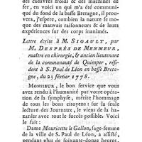 0429 - Page 429 - Mémoires et dissertations. Anatomie & Chirurgie. Lettre de M. Sigault, méd. sur la section de la symphyse des os pubis. / Autre lettre sur la section de la symphyse des os pubis ; par M. Després de Menmeur, chir
