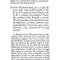 0147 - Page 147 - Nouvelles littéraires. Médecine. Recueil de tous les petits écrits. Par M. Pierre Camper. Jacobi Wernischek. Regulae venae sectionis secundum ipsas morborum causas effectrices, ad suam medendi normam dispositae
