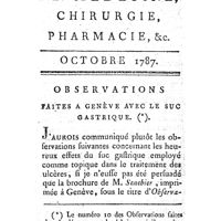 0003 - Page 3 - Octobre 1787. Observations faites à Genève avec le suc gastrique