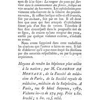 0118 - Page 117 - Nouvelles littéraires. Médecine. Dissertatio medica inauguralis de oculo ut signo, quam illustris medicorum ordinis consensu et auctoritate in Academia Georgia Augusta. Moyens de rendre les hôpitaux plus utiles à la nation. Par M. Chambon de Montaux