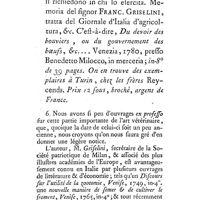 0123 - Page 122 - Nouvelles littéraires. Vétérinaire. Du devoir des bouviers, ou du gouvernement des boeufs