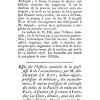 0311 - Page 310 - Nouvelles littéraires. Mélanges. Mélanges de littérature étrangère. 5- Notice sur M. Ellis. Chirurgie. Essai sur l'histoire naturelle de la grossesse et de l'accouchement. Par M. Alphonse Le Roy
