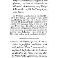 0323 - Page 322 - Nouvelles littéraires. Chirurgie. Mélanges de chirurgie. Par Gerrit-Jearvan Wy. Vétérinaire. Médecine vétérinaire. Par M. Vitet