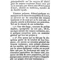 0280 - Page 256 - Nouvelles littéraires. Transactions philosophiques. Considérations des objections faites aux expériences et observations relatives au principe de l'acidité à la composition de l'eau et au phlogistique avec des expériences et observations ultérieures sur le même sujet. Par le Révérend Joseph Priestley. Observations sur la classe des animaux, appelée par Linné Amphibies, principalement sur les moyens de distinguer les serpents venimeux d'avec ceux qui ne le sont pas. Par Edouard Whitaker Gray
