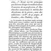 0311 - Page 287 - Nouvelles littéraires. Médecine. Nouveau mémoire à consulter sur la maladie de Marie-Anne Semennin, soignée à l'hôpital des bourgeois de Strasbourg, et de présent aux eaux de Baden-Baden. Par M. Laurent. Essais de médecine. 1° essai sur les principes qui doivent diriger le médecin dans l'exercice de sa profession. 2° Recherches concernant le mérite des dissolvants de la pierre avec des additions