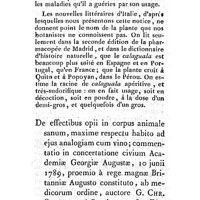 0321 - Page 297 - Nouvelles littéraires. Matière médicale. Mémoire sur la racine de Calaguala. Par M. Domin Louis Gelmetti. De effectibus opii in corpus animale sanum, maxime respectu habito ad ejus analogiam cum vino