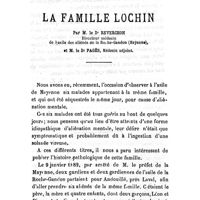 0018 - Page 18 - Pathologie. La famille Lochin. Par M. le Dr Reverchon et M. le Dr Pagès