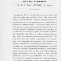 0127 - Page 124 - Sur la résorption des matières non dissoutes chez les mammifères par Dr Henri Auspitz (La suite au prochain numéro)