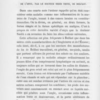 0143 - Page 140 - Revue des journaux par Dr H. Coutagne. De l'onyx par Le docteur Brice Smith (Journal of Cutaneous Medicine)