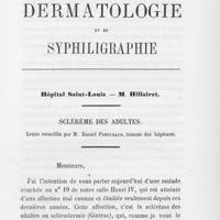 0324 - Page 321 - Hôpital Saint-Louis. — M. Hillairet. Sclérème des adultes
