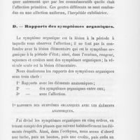 0416 - Page 413 - Des rapports des affections de la peau entre elles et avec les affections des autres systèmes. C. — Rapports des affections génériques. 3° Rapports des affections génériques avec la maladie et ses évolutions / D. — Rapports des symptômes organiques. 1° Rapports des symptômes organiques avec les éléments anatomiques