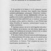 0070 - Page 70 - Revue des journaux. Du psoriasis de la langue et de la muqueuse buccale, par le docteur M. Ch. Mauriac (Union méd. , sept 1873)