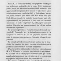 0219 - Page 219 - Revue bibliographique. De la nature parasitaire du pityriasis capitis et de l'alopécie consécutive, par Dr Chincholle. In-8° De 42 pages. Paris, 1874, chez A. Delahaye, éditeur