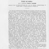 0211 - Page 204 - Varia. Éloge de hebra, par le professeur Moritz Kaposi