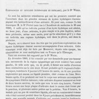 0616 - Page 597 - Revue de dermatologie étrangère. Ueber die histologischen Veranderungen der Haut bei Morbillen und scarlatine. Modifications histologiques de la peau dans la rougeole et la scarline, par le prof. J. Nemann. (Med. Jahrbüchern der K. K. Gesellschaft der Aerzte, 1882) / Echinococcus et urticaire (Echinocoque et urticaire), par le Dr Weiss (Berliner klinische Wochenschrift, 1881)